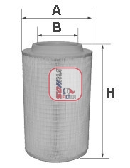 S 7650 A Vzduchový filtr SOFIMA