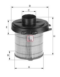 S 7203 A Vzduchový filtr SOFIMA