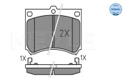025 215 3915 Sada brzdových destiček, kotoučová brzda MEYLE-ORIGINAL: True to OE. MEYLE
