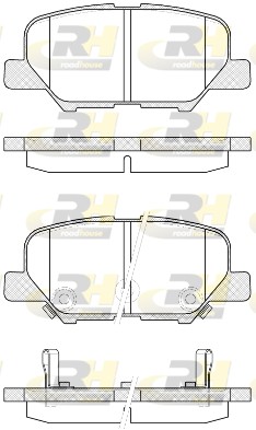 21536.02 Sada brzdových destiček, kotoučová brzda ROADHOUSE