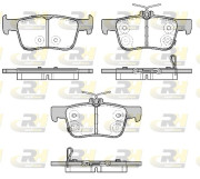 21551.20 Sada brzdových destiček, kotoučová brzda ROADHOUSE