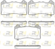 21736.02 Sada brzdových destiček, kotoučová brzda ROADHOUSE