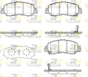 21881.02 Sada brzdových destiček, kotoučová brzda ROADHOUSE
