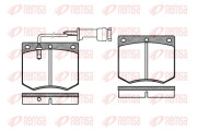 0063.02 Sada brzdových destiček, kotoučová brzda REMSA