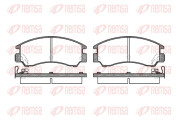 0191.04 Sada brzdových destiček, kotoučová brzda REMSA