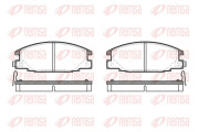 0238.04 Sada brzdových destiček, kotoučová brzda REMSA