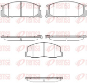 0306.12 Sada brzdových destiček, kotoučová brzda REMSA