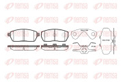 0593.00 Sada brzdových destiček, kotoučová brzda REMSA