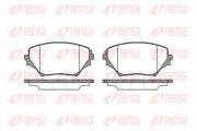 0813.00 Sada brzdových destiček, kotoučová brzda REMSA