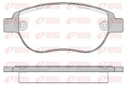 0841.00 Sada brzdových destiček, kotoučová brzda REMSA