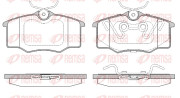 0846.20 Sada brzdových destiček, kotoučová brzda REMSA