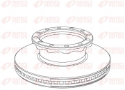 NCA1029.20 Brzdový kotouč Heavy Duty Brake Disc REMSA