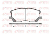 1039.00 Sada brzdových destiček, kotoučová brzda REMSA