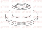 NCA1109.20 Brzdový kotouč Heavy Duty Brake Disc REMSA