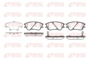 1139.02 Sada brzdových destiček, kotoučová brzda REMSA
