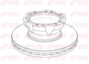 NCA1154.20 Brzdový kotouč Heavy Duty Brake Disc REMSA