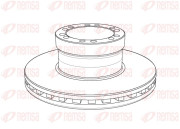 NCA1156.20 Brzdový kotouč Heavy Duty Brake Disc REMSA