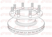 NCA1162.20 Brzdový kotouč Heavy Duty Brake Disc REMSA