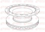 NCA1176.20 Brzdový kotouč Heavy Duty Brake Disc REMSA