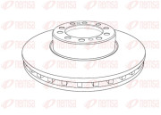 NCA1193.20 Brzdový kotouč Heavy Duty Brake Disc REMSA