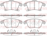 1249.22 Sada brzdových destiček, kotoučová brzda REMSA