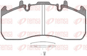 JCA 1317.00 Sada brzdových destiček, kotoučová brzda REMSA