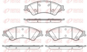 1524.02 Sada brzdových destiček, kotoučová brzda REMSA