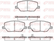 1640.02 Sada brzdových destiček, kotoučová brzda REMSA