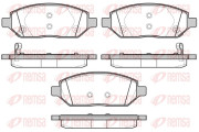 1674.02 Sada brzdových destiček, kotoučová brzda REMSA