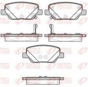 1700.02 Sada brzdových destiček, kotoučová brzda REMSA