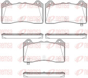 1736.02 Sada brzdových destiček, kotoučová brzda REMSA