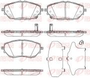1786.02 Sada brzdových destiček, kotoučová brzda REMSA