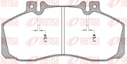 JCA 245.00 Sada brzdových destiček, kotoučová brzda REMSA