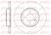 61334.10 Brzdový kotouč REMSA