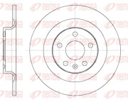 61796.00 Brzdový kotouč REMSA
