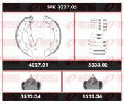 SPK 3027.05 Souprava brzd, bubnova brzda Super Precision Kit REMSA