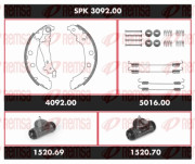 SPK 3092.00 Souprava brzd, bubnova brzda Super Precision Kit REMSA