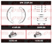 SPK 3169.04 Souprava brzd, bubnova brzda Super Precision Kit REMSA