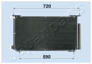 CND193013 Kondenzátor, klimatizace JAPANPARTS