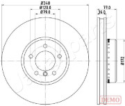 DI-0157C Brzdový kotouč JAPANPARTS