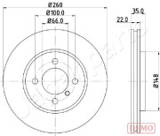 DI-0158C Brzdový kotouč JAPANPARTS