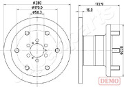 DI-0255C Brzdový kotouč JAPANPARTS