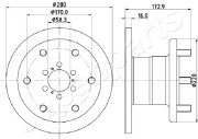 DI-0255 Brzdový kotouč JAPANPARTS