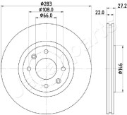 DI-0626 Brzdový kotouč JAPANPARTS