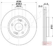 DI-0710C Brzdový kotouč JAPANPARTS