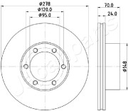 DI-0715 Brzdový kotouč JAPANPARTS