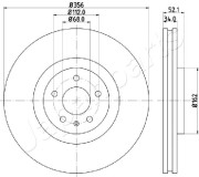 DI-0929 Brzdový kotouč JAPANPARTS