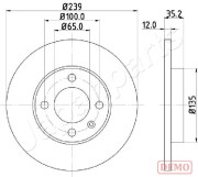 DI-0938C Brzdový kotouč JAPANPARTS