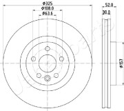 DI-L16 Brzdový kotouč JAPANPARTS