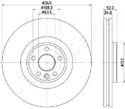 DI-L17 Brzdový kotouč JAPANPARTS